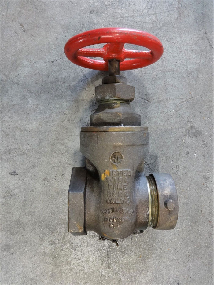 Powhatan 2-1/2" Fire Hose Gate Valve, Bronze, #19-281