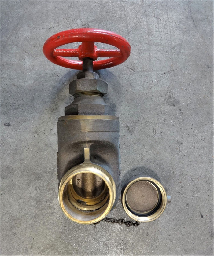 POWHATAN 2-1/2" FIRE HOSE GATE VALVE, BRONZE, #19-281