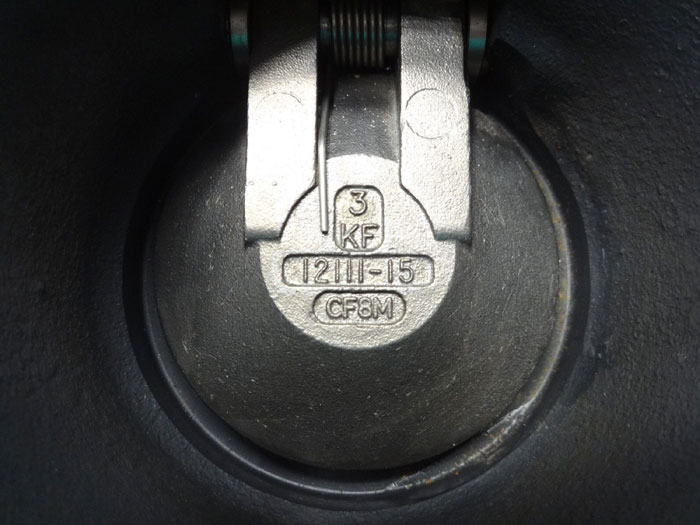 KF 3" 150# WAFER SWING CHECK VALVE, CS BODY, SS DISC, PART# 7089-1139K21911