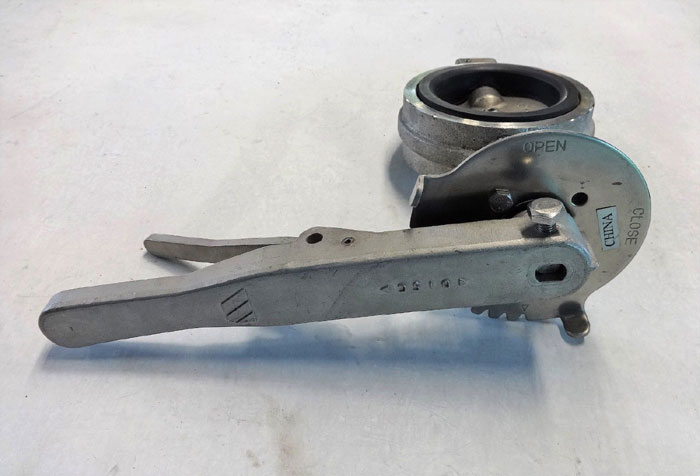 KF HALE 3" SERIES 7000 BUTTERFLY VALVE, CF8M BODY/DISC, VITON SEAT