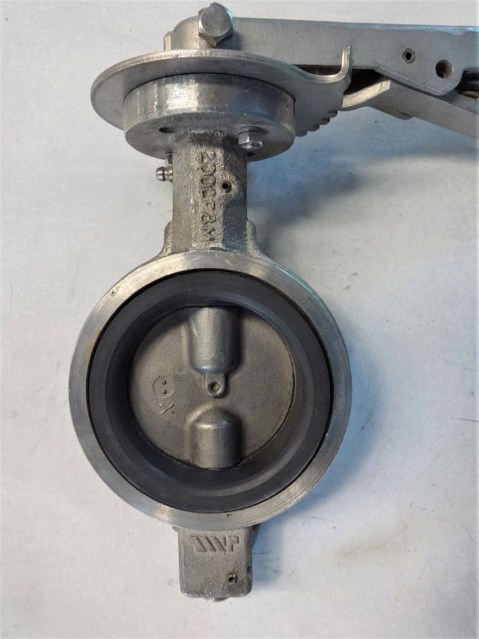 KF HALE 3" SERIES 7000 BUTTERFLY VALVE, CF8M BODY/DISC, VITON SEAT