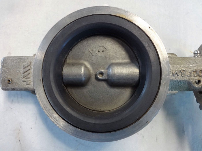 KF HALE 3" SERIES 7000 BUTTERFLY VALVE, CF8M BODY/DISC, VITON SEAT