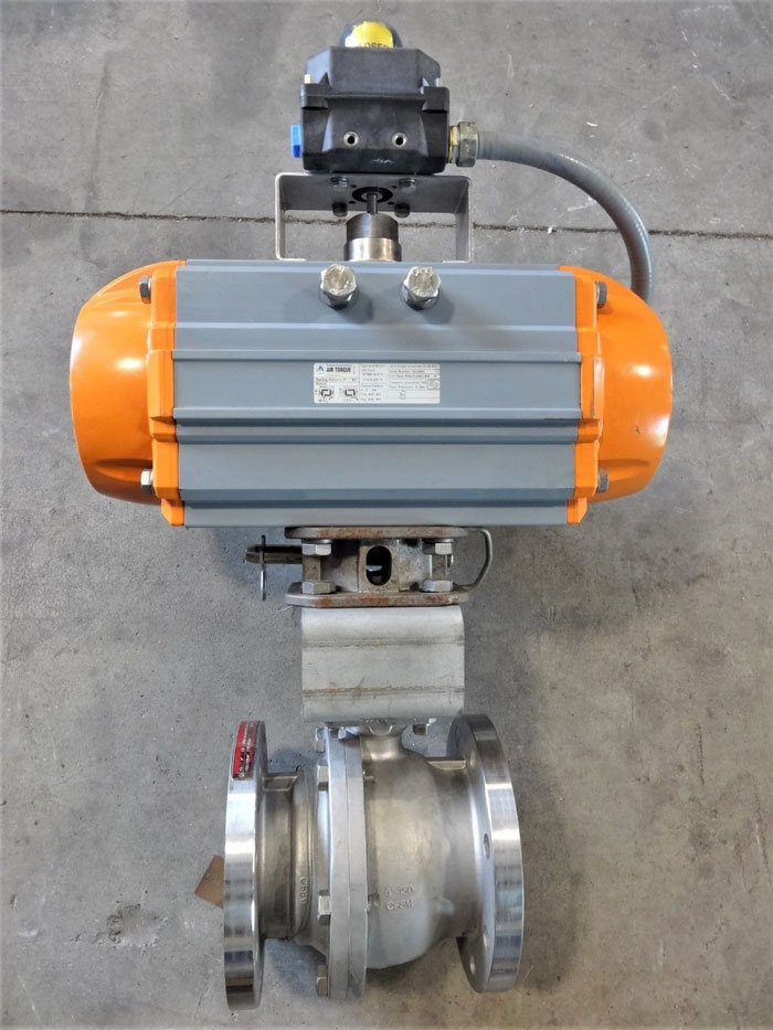 BAC 4" 150# ACTUATED FULL PORT BALL VALVE, CF8M, AIRTORQUE PT550 & ULTRA SWITCH