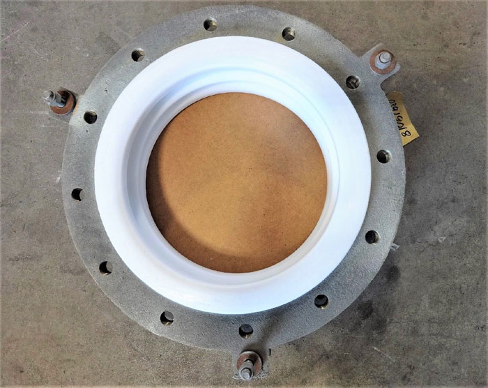 12" X 4-1/2" EXPANSION JOINT, PTFE BELLOW, CARBON STEEL FLANGES, 3-SPOKE