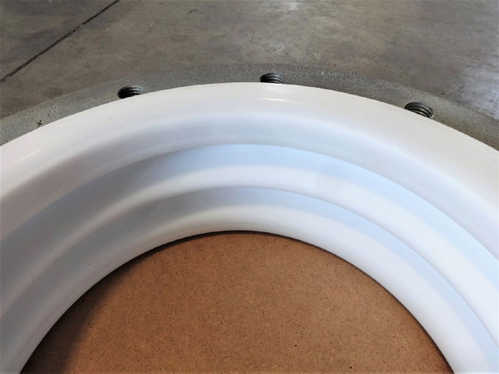 12" X 4-1/2" EXPANSION JOINT, PTFE BELLOW, CARBON STEEL FLANGES, 3-SPOKE