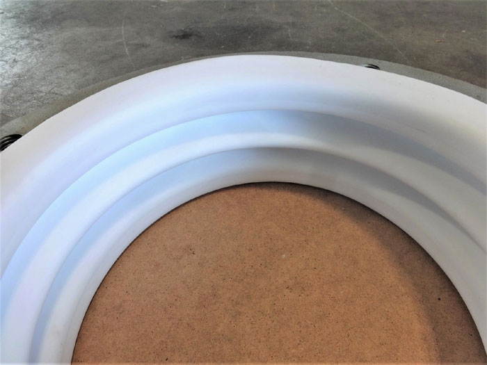 12" X 4-1/2" EXPANSION JOINT, PTFE BELLOW, CARBON STEEL FLANGES, 3-SPOKE