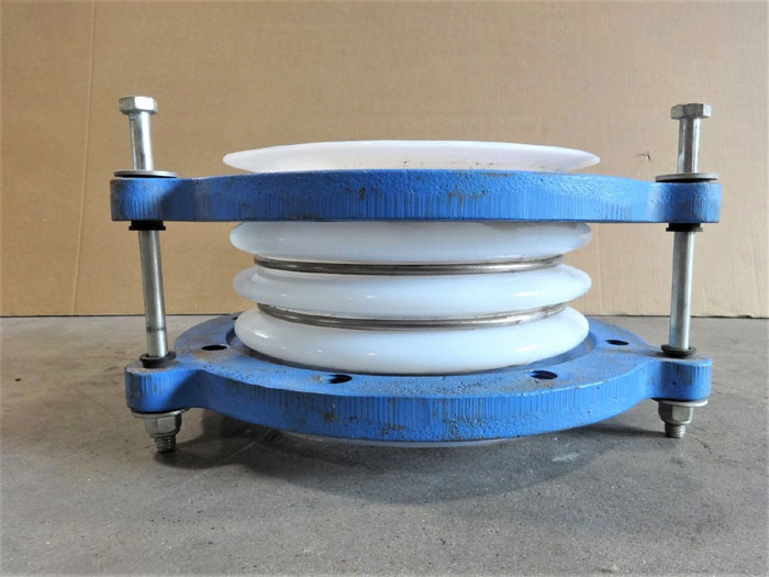 6" X 6" EXPANSION JOINT, PTFE BELLOW, CARBON STEEL FLANGES, 3-SPOKE