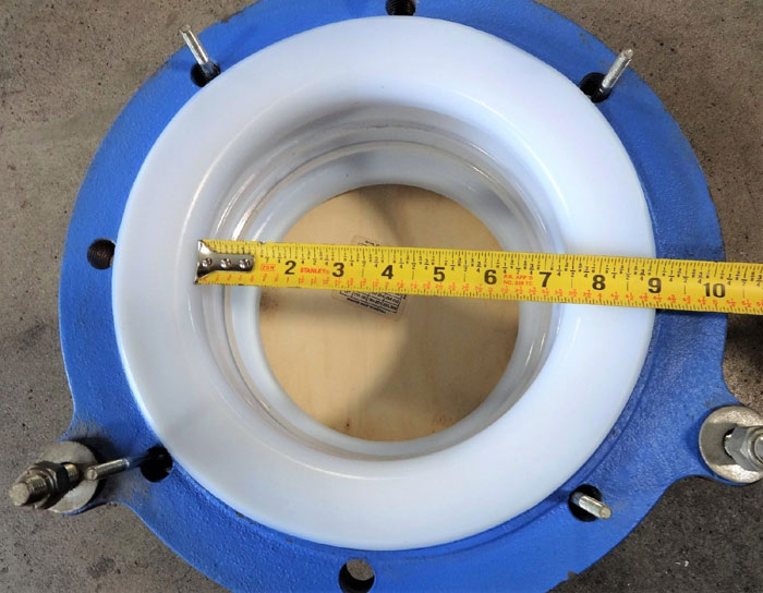 6" X 6" EXPANSION JOINT, PTFE BELLOW, CARBON STEEL FLANGES, 3-SPOKE