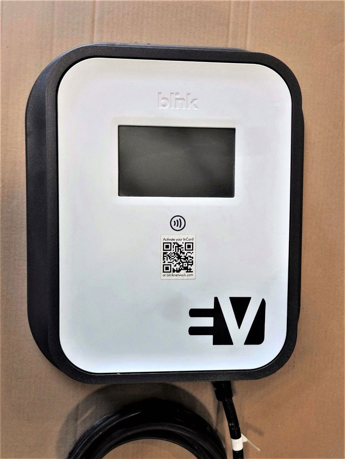 ECOTALITY BLINK EV VEHICLE CHARGING STATION WE30KICE