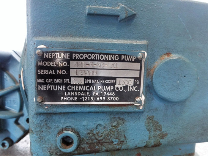 Neptune Proportioning Pump 481-S-N3-EX1