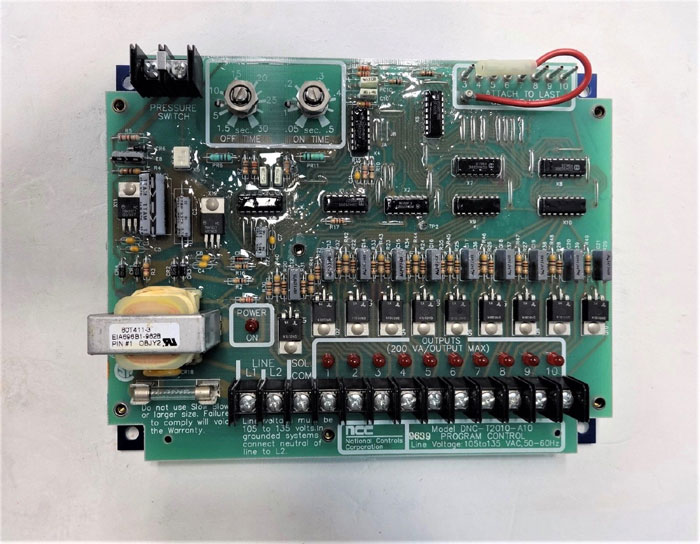 NCC National Controls Corp DNC-T2010-A10 Program Control Circuit Board