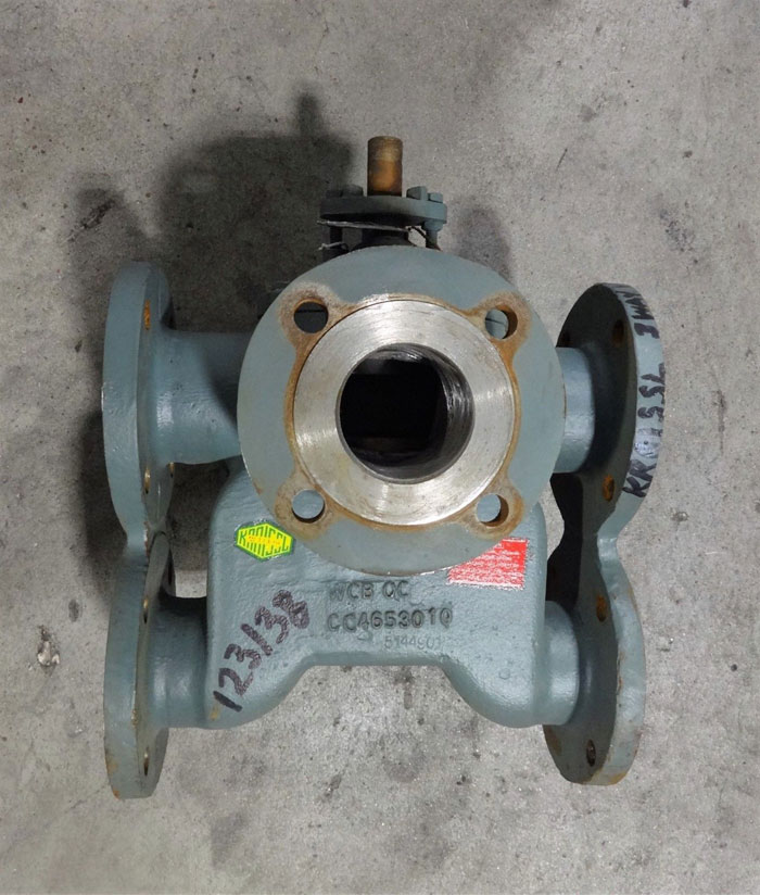 Kraissl 6-Way Transfer Valve, 3" Flanged, Cast Iron, 72-43AAFS