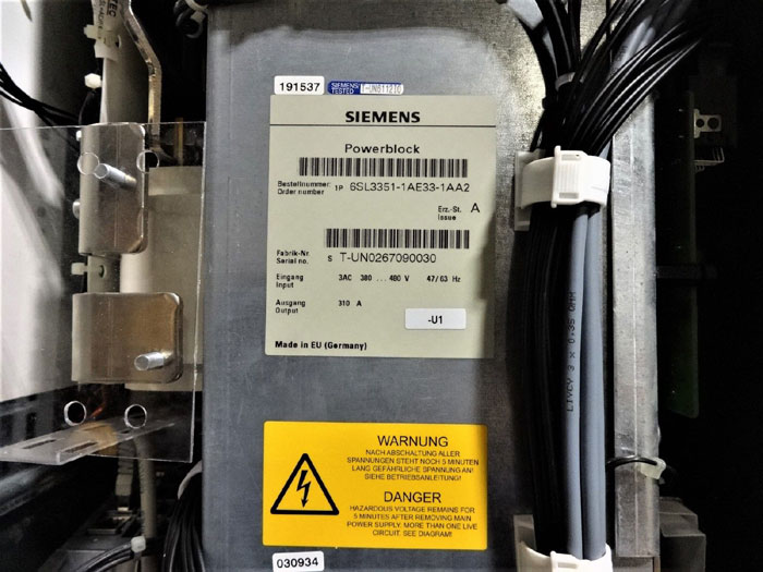 SIEMENS SINAMICS G150-C VARIABLE SPEED A/C DRIVE MLFB# 6SL3710-1GE33-CA0