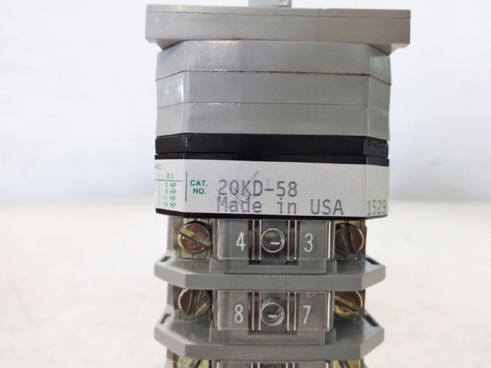 ELECTROSWITCH ROTARY CIRCUIT BREAKER CONTROL SWITCH 20KD58