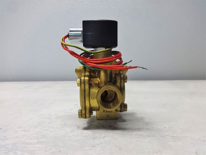 Asco Red-Hat 3-Way 3/4" Brass Solenoid Valve EF8316G74 & EF8016G1