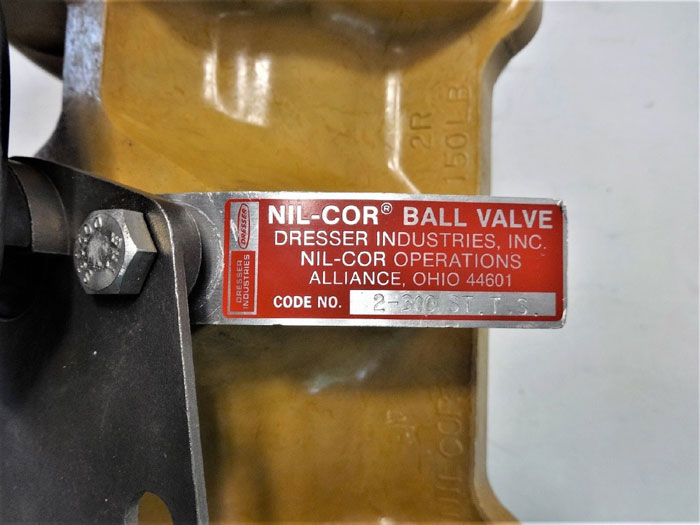 Dresser Nil-Cor 2" 150# Fiberglass Ball Valve, Code# 2-310 ST. T. S.