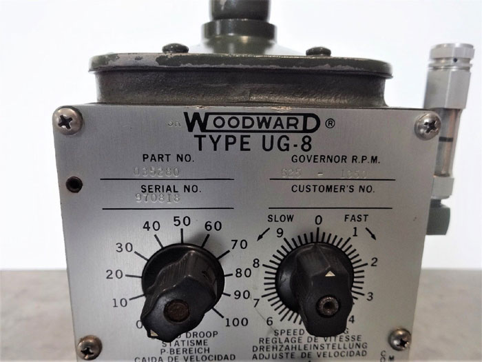 Woodward Type UG-8 Governor, Part# 035280 with 625 - 1350 RPM