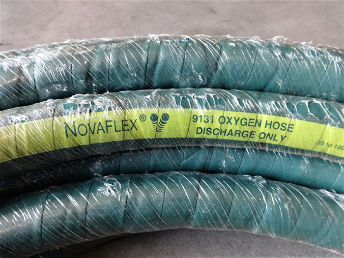 Novaflex 9131 Oxygen Charging Hose 1 in. I.D. x 75 ft.