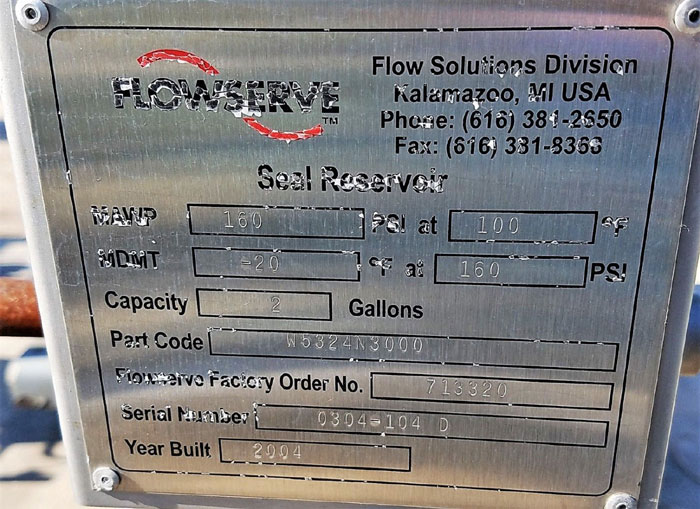 Flowserve Durco Mark 3 Centrifugal Pump, MK3 Standard, 1K1.5X1-82/6.63 RV, CD4M