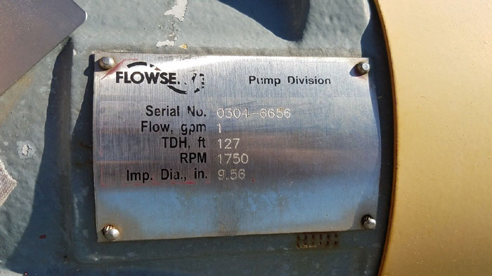 Flowserve Durco Mark 3 Centrifugal Pump, MK3 Lo-Flo, 2K2X1LF-10/9.56 OP, 316SS