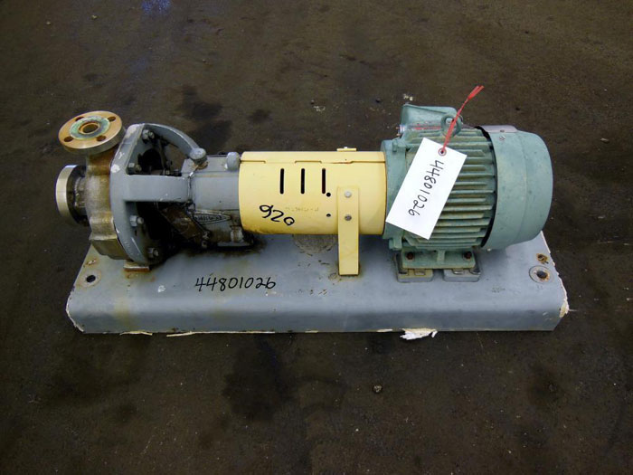 Flowserve Durco Mark 3 Centrifugal Pump, MK3 STD, Size 1K1.5X1-62/4.00RV, CF8M