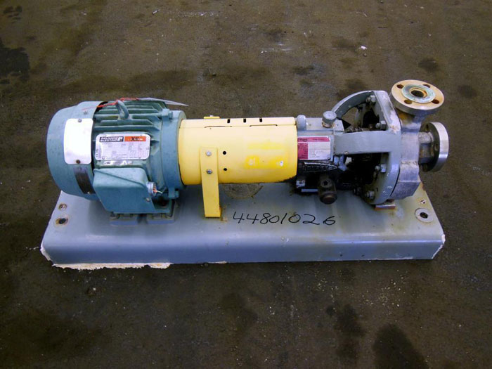 Flowserve Durco Mark 3 Centrifugal Pump, MK3 STD, Size 1K1.5X1-62/4.00RV, CF8M