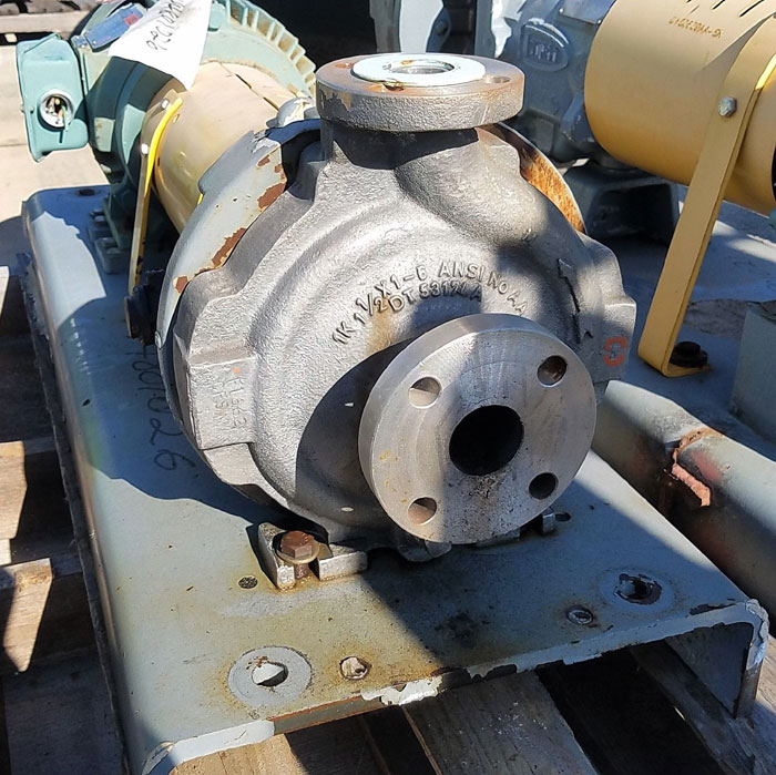 Flowserve Durco Mark 3 Centrifugal Pump, MK3 STD, Size 1K1.5X1-62/4.00RV, CF8M