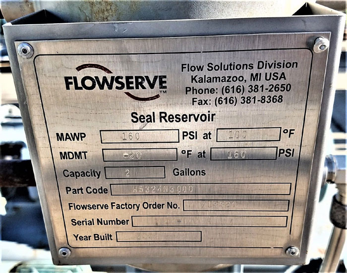 Flowserve Durco Mark 3 Centrifugal Pump, MK3 STD, 1K1.5X1-82/6.63RV, CD4M/CD4MCu