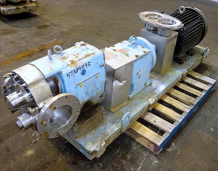 Waukesha 6" Rotary Positive Displacement Pump, Model 320, Stainless (47384095)