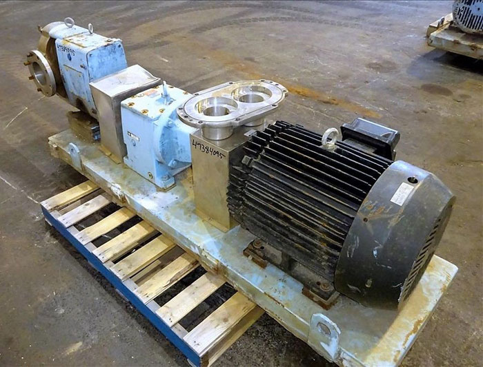 Waukesha 6" Rotary Positive Displacement Pump, Model 320, Stainless (47384095)