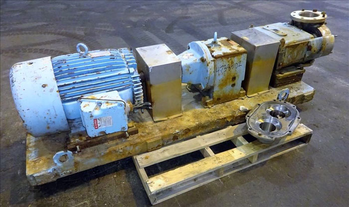 Waukesha 6" Rotary Positive Displacement Pump, Model 320, Stainless (47384102)