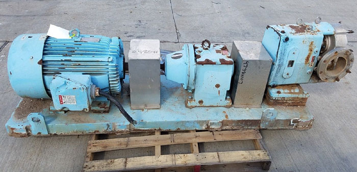 Waukesha 6" Rotary Positive Displacement Pump, Model 320, Stainless (47384107)