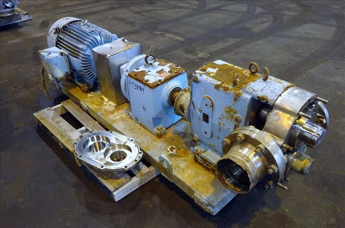 Waukesha 6" Rotary Positive Displacement Pump, Model 320, Stainless (47384104)