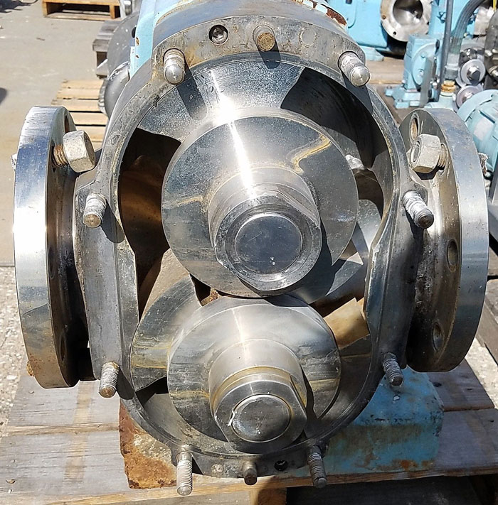 Waukesha 6" Rotary Positive Displacement Pump, Model 320, Stainless (47384094)