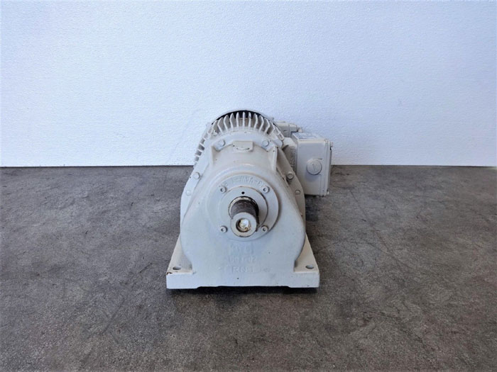 Eberhard Bauer Spur Gear Motor G02-11/DPK8122-200L-H with Brake GBR 50 GS-HL