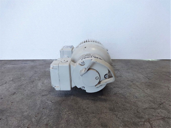 Eberhard Bauer Spur Gear Motor G02-11/DPK8122-200L-H with Brake GBR 50 GS-HL