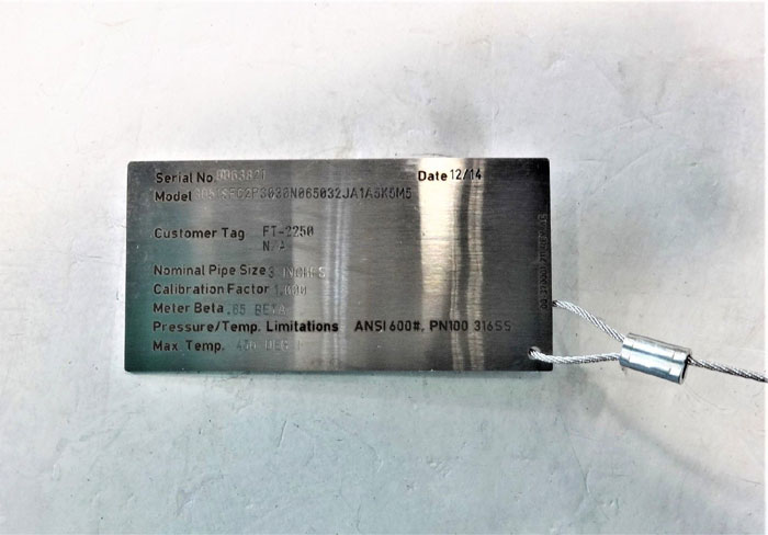 Rosemount Compact Orifice Plate Flow Meter 3051SFC2PS030N065032JA1A5K5M5