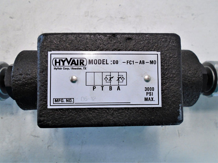 Hyvair Modular Stackable Valve D05-FC1-AB-M0