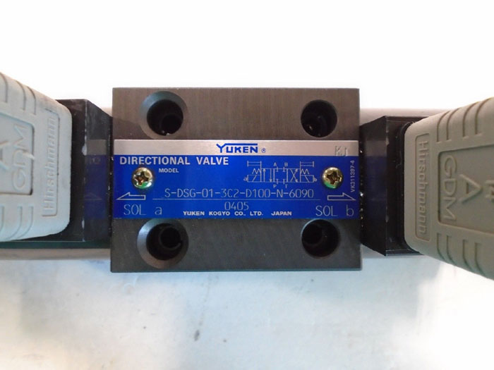 Yuken Directional Valve S-DSG-01-3C2-D100-N-6090