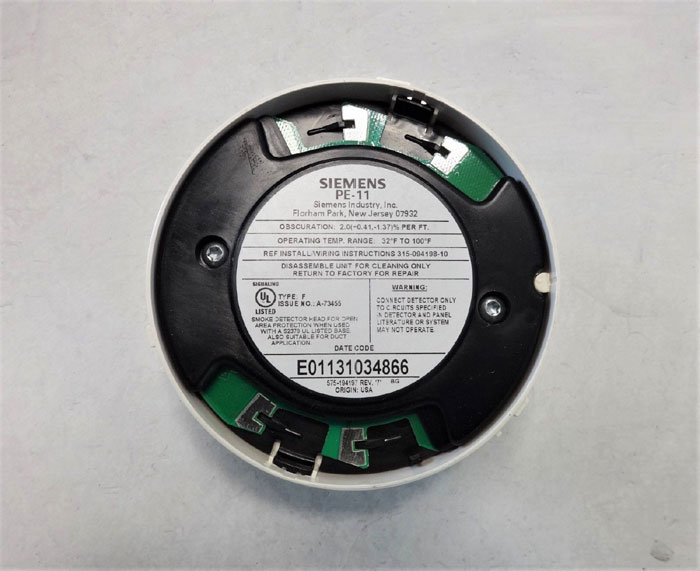 Siemens AD2-4W Duct Smoke Detector, PE-11/PE-11C, 500-649709