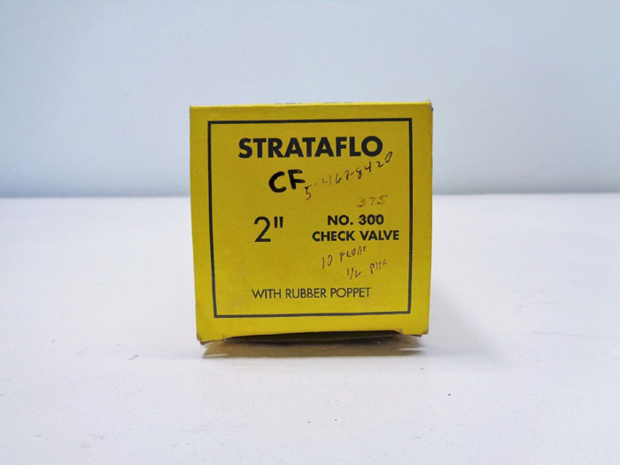 Strataflo 2" NPT Check Valve, #375, 200 LB, Bronze w/ Rubber Poppet