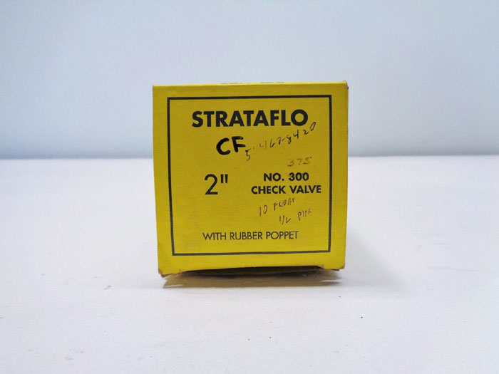 Strataflo 2" NPT Check Valve, #375, 200 LB, Bronze w/ Rubber Poppet *Lot of (2)*