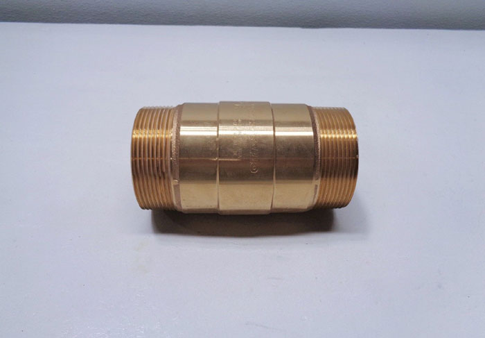 Strataflo 3" MNPT Check Valve, #300, 400 LB, Bronze w/ Rubber Poppet