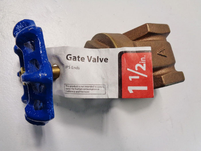 American Valve 1-1/2" Threaded Gate Valve, Bronze, #G300 **Lot of (8)**