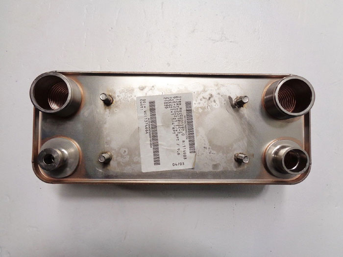 Dover Swep Brazed Plate Heat Exchanger, 20 Plates, B12MTx20/1P-SC-S, 0201197.0