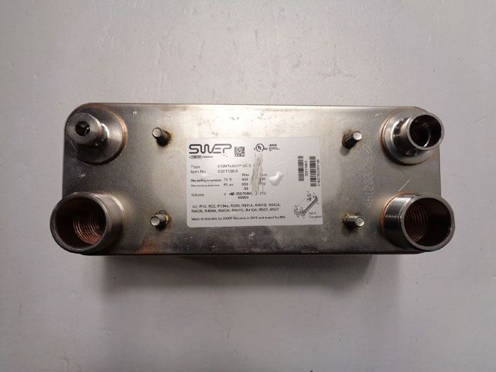 Dover Swep Brazed Plate Heat Exchanger, 36 Plates, B12MTx36/1P-SC-S, 0201198.0