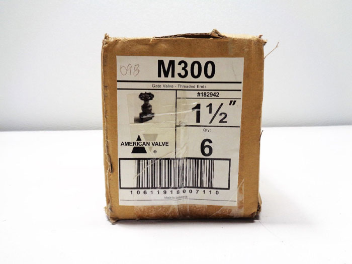 American Valve 1-1/2" NPT Bronze Gate Valves, #G300 **Lot of (12)**