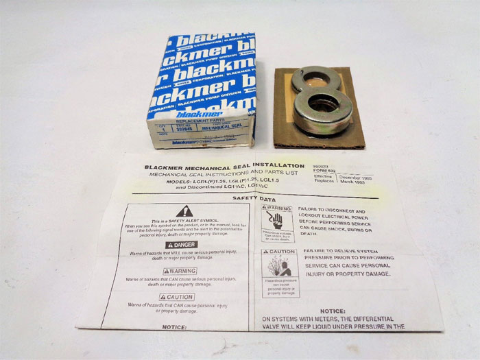 Blackmer 333045 Mechanical Seal, Genuine Replacement Part  ***Lot of (2)***