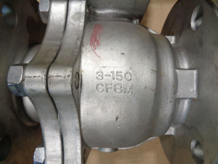 Flow-Tek 3" 150# CF8M 2-Pc Full Port Ball Valve w/ Hytork 280 Actuator