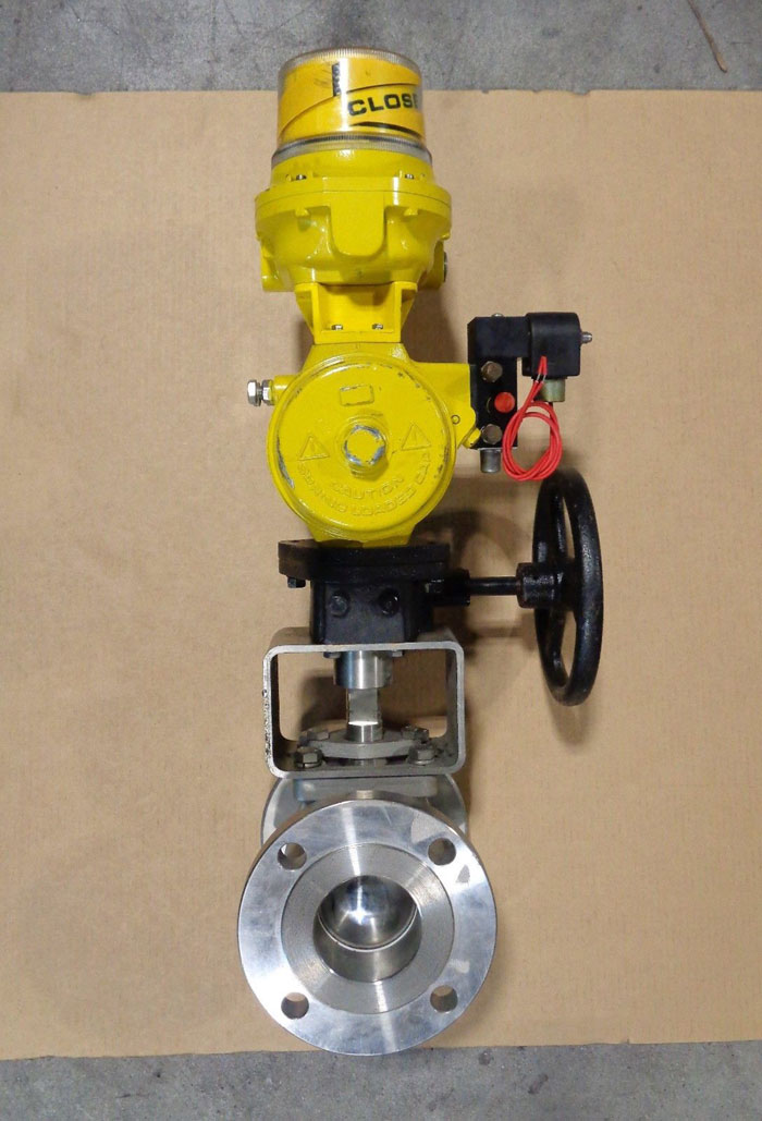 Flow-Tek 3" 150# CF8M 2-Pc Full Port Ball Valve w/ Hytork 280 Actuator